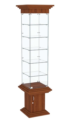 Витрина стаканчик с пятью полками КОЛОСС №502, Орех