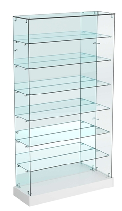 Витрина Хит продаж №12 (открытая, задняя стенка - зеркало), Серый