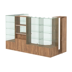 Павильон ИСТРА пристенный №1б (5, 87 кв.м), Дуб Канзас коричневый