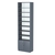Стеллаж из ДСП с 7-ю полками 300x600 мм серии LEVEL-7 №5-1 (З/C - СТЕКЛО) Темно-Серый