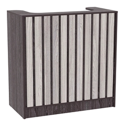 Прилавок под кассу серии "Смок" №2, Ясень Анкор темный + Ясень Анкор светлый