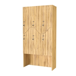 Шкаф для раздевалок СТАНДАРТ-Элегия №3-3Б, Дуб Золотистый
