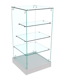 Прилавок Истра с цоколем №12 (открытый), Серый