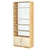 Стеллаж из ДСП с 5-ю полками 350x900 мм серии LEVEL-5 №13-1 (З/C - СТЕКЛО) Дуб Золотистый и Крем Вайс