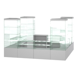 Павильон ИСТРА островной №2а (11, 35 кв.м), Серый