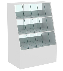 Прилавок для конфет и орехов на тринадцать ячеек №2, Серый