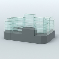 Павильон ИСТРА в центр зала №6а (закрытый) (8, 26 кв.м), Темно-Серый