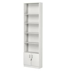 Стеллаж из ДСП с 4-мя полками 200x600 мм серии LEVEL-4 №3 (З/C - ДВП), Белый