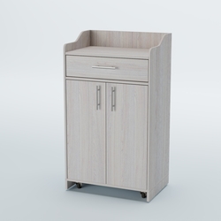 Стойка официанта "Бармен" №5-П передвижная, Ясень Анкор светлый