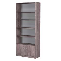 Стеллаж из ДСП с 4-мя полками 400x900 мм серии LEVEL-4 №14 (З/C - ДВП), Ясень Анкор темный