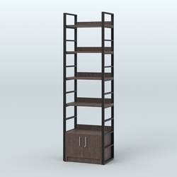 Торговый стеллаж малый STRONG - АЛЬФА №1, Дуб Венге