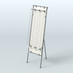 Напольная стойка Хром под очки №3-Д24 (открытого доступа), Белый