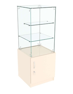 Прилавок Истра с закрытым накопителем №31 (открытый), Крем Вайс