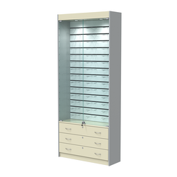 Витрина для очков №10 (закрытый доступ), Серый + Крем Вайс