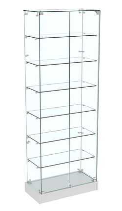 Узкая витрина на низком подиуме ИСТРА №9-600 , Серый