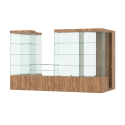 Павильон ИСТРА пристенный №2б (5, 87 кв.м), Дуб Канзас коричневый