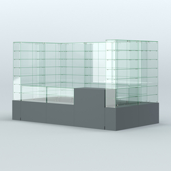 Павильон ИСТРА (глубина витрин-300мм) №3в (5, 94 кв.м), Темно-Серый