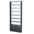 Стеллаж из ДСП с 6-ю полками 150x900 мм серии LEVEL-6 №9-1 (З/C - СТЕКЛО) Антрацит