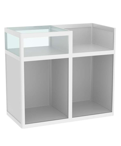 Прилавок под кассу из профиля №2  (открытый), Серый