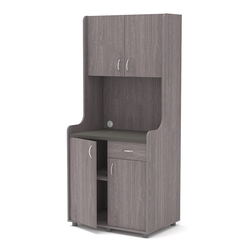 Офисная мини-кухня ЭЛЕГИЯ №1А, Ясень Анкор темный