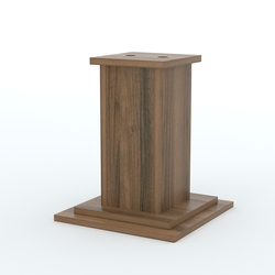 Подставка под 2 флага "Коллекция" №2, Орех