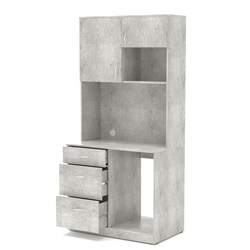 Офисная мини-кухня ПРАКТИК №6, Метрополитан Грей