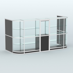 Павильон из профиля пристенный №12г (5,50 кв.м), Черный