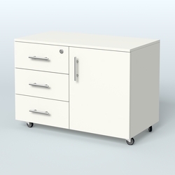 Тумба для оргтехники Види Вуд, цвет мокко, Белый