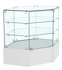 Прилавок Истра №118 угловой, универсальный (закрытый), Серый