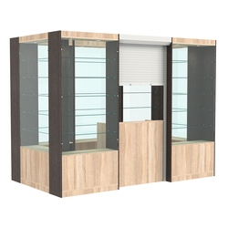 Островной павильон №5-5П (4,05 кв.м), Дуб Сонома + Дуб Венге