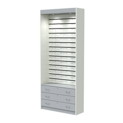 Витрина для очков №11 (открытый доступ), Белый + Серый