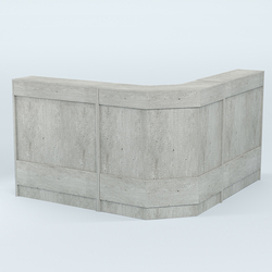 Ресепшен серии ПРАЙМ №5Б угловой, Метрополитан Грей