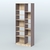 Стеллаж из ДСП серии ЛОФТ №9-2 с полками ДСП Ясень Анкор темный и Дуб Сонома