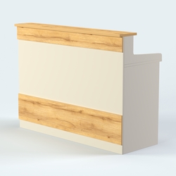 Стол - верстак широкий с ящиками №4, Дуб Золотистый и Крем Вайс