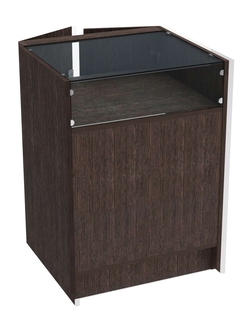 Прилавок из ДСП ЭКОНОМ №2 (600 мм) с дверцами, Дуб Венге