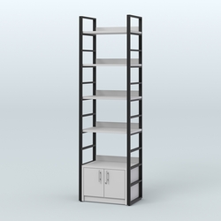 Торговый стеллаж малый STRONG - АЛЬФА №1, Серый