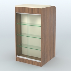 Ресепшен-Лайт №7 (600 мм) (Фасадная стенка - ЛДСП), Орех + Крем Вайс