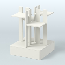 Стойка цветочница №4, Белый