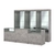 Комплект витрин ЭК-03 и прилавков ЭК-2 Бетон Чикаго светло-серый F186 ST9