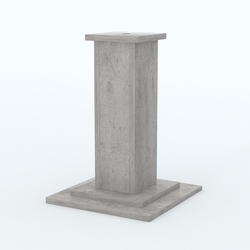 Подставка для флага "Коллекция" №1, Бетон Чикаго светло-серый F186 ST9