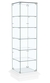 Витрина с пятью квадратными полками ЗИККУРАТ №501 Белый