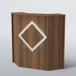 Ресепшен угловой РОМБ №2, Орех