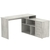 Стол угловой с тумбой СУ-05-Л (левосторонний) Метрополитан Грей