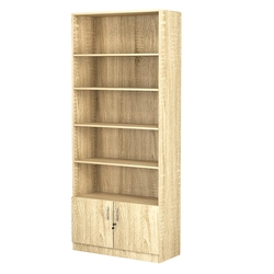 Стеллаж из ДСП с 4-мя полками 400x900 мм серии LEVEL-4 №14 (З/C - ДВП), Дуб Сонома