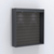 Витрина настенная №204-2В открытая с экономпанелью и верхней подсветкой Антрацит