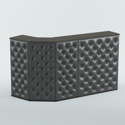 Ресепшен БАРОН №5 (карета золото), Черный + Экокожа черная