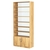 Стеллаж из ДСП с 6-ю полками 350x900 мм серии LEVEL-6 №13-1 (З/C - СТЕКЛО) Дуб Золотистый