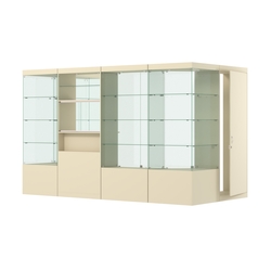 Павильон ИСТРА пристенный №1г (5, 87 кв.м), Крем Вайс