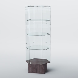 Витрина для музеев "Коллекция" №15, Ясень Анкор темный