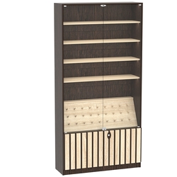 Витрина серии "Смок" №2, Дуб Венге и Дуб Сонома